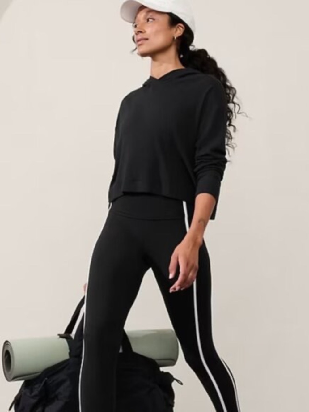 Lightweight Athleta Presence Hoodie Sz S BLACK